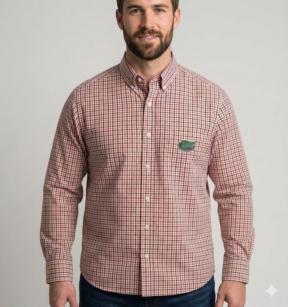 NEW Campus Specialties Florida Gators Long Sleeve Button Up Shirt Men's XXL